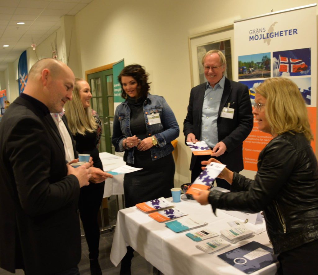 Gränsmöjligheters monter vid Östfold konferensen i Sarpsborg